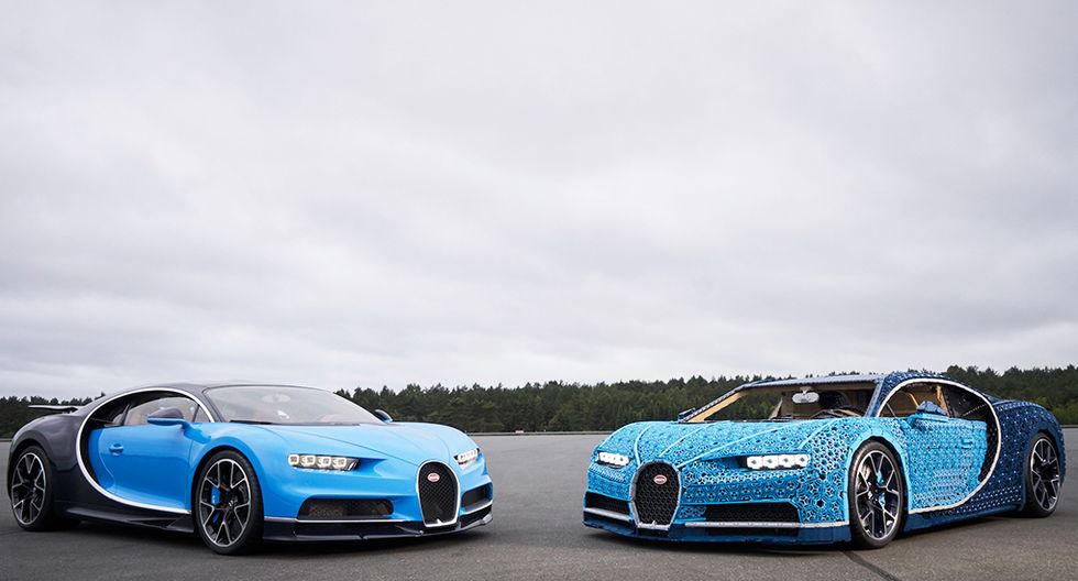 Bugatti Chiron byggdes av miljontals Legobitar