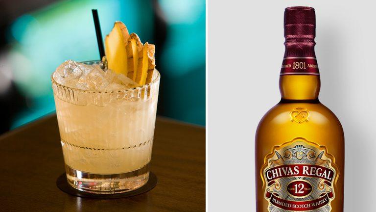 Picture: Chivas serverar whiskydrinkar på 100-festen – i pappmuggar