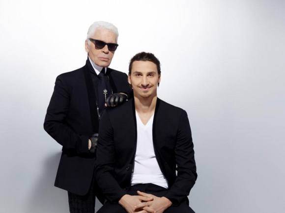 Zlatan möter Karl Lagerfeld