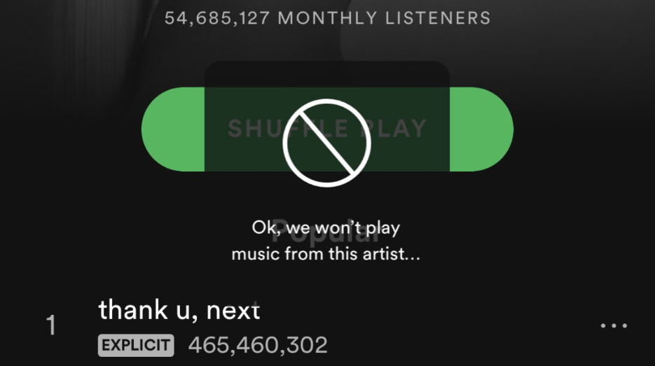 Snart kan du blockera artister på Spotify